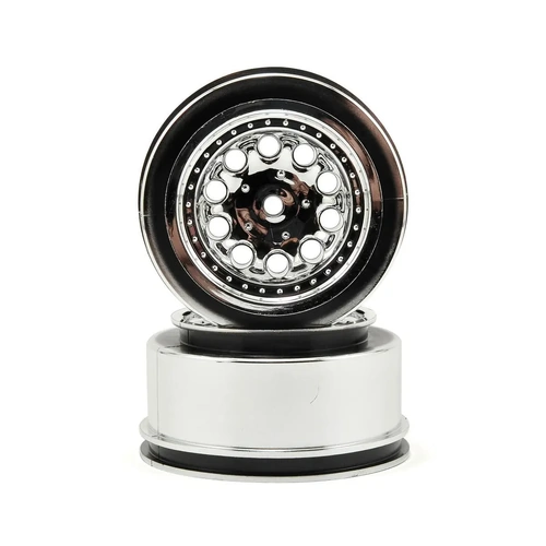 RPM 12mm Spline Drive "Revolver" Short Course Wheels (Chrome) (2) (Slash Front)
