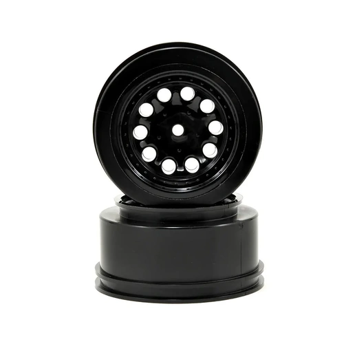 RPM 12mm Spline Drive "Revolver" Short Course Wheels (Black) (2) (Slash Rear)