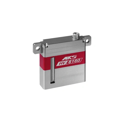 MKS Red/Silver Aluminium 6160 Low Profile 18.6kg 8.4V  Coreless Metal Geared Servo