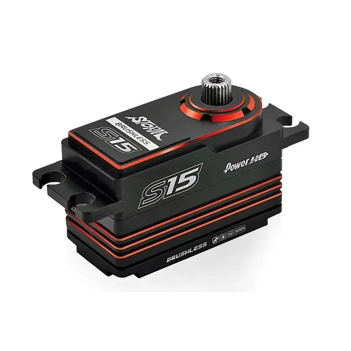 Power HD Red Aluminium Storm S15 Low Profile HV Brushless 16.5kg 8.4v Metal Geared Servo