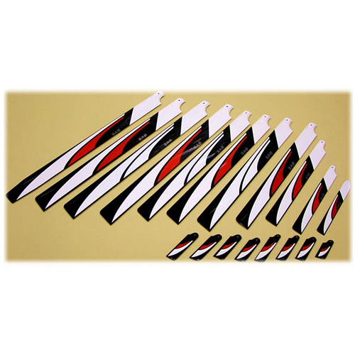 Carbon Main Blades White 680mm