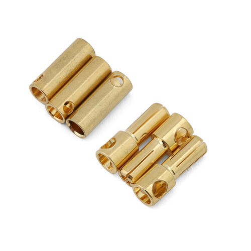 Samix 5mm High Current Bullet Plug Connectors Set (3 Male/3 Female)