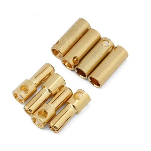 Samix 5mm High Current Bullet Plug Connector Set (4 Male/4 Female)