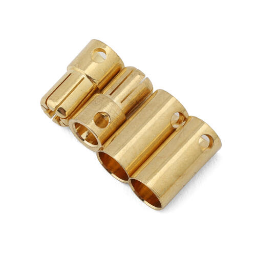 Samix 6.5mm High Current Bullet Plug Connectors Set (2 Male/2 Female)