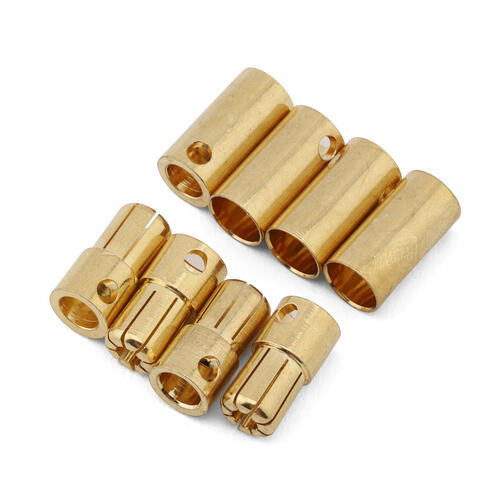 Samix 6.5mm High Current Bullet Plug Connector Set (4 Male/4 Female)