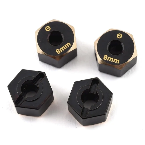 Samix Element Enduro Brass Hex Adapter (Black) (4) (8mm)