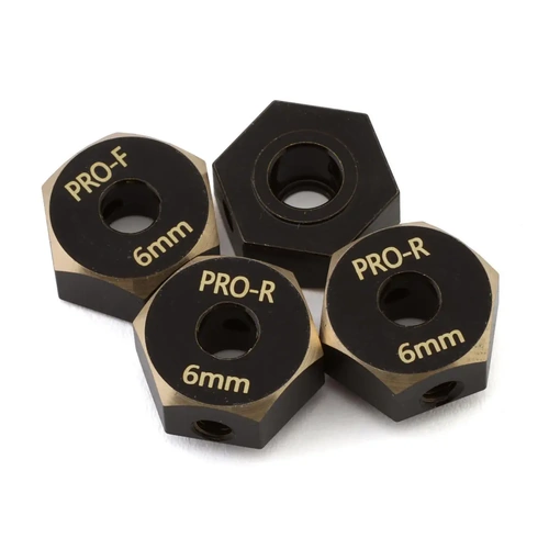 Samix Axial SCX10 Pro Brass Hex Adapters (6mm) (4)