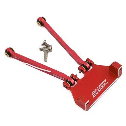 Samix SCX24 Aluminum 4-Link Servo Mount w/39mm Links (Red) (EcoPower/Emax)
