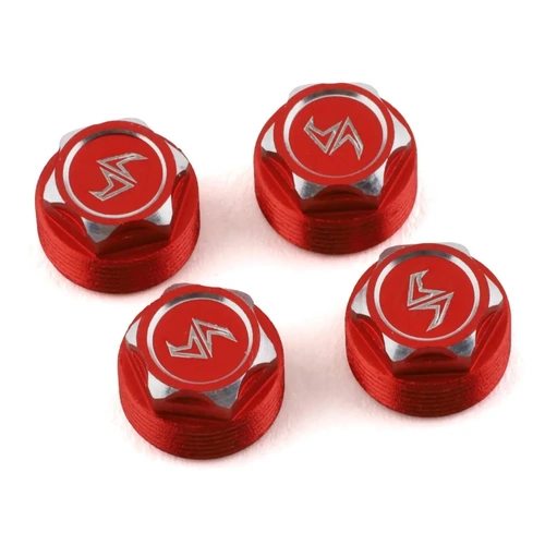 Samix SCX24 Aluminum Scale Wheel Hub (Red) (4)