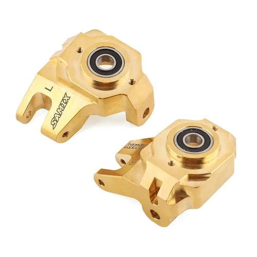 Samix SCX6 Brass Heavy Duty Steering Knuckle Set