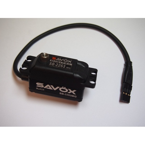 Savox SB-2263MG Black Edition High Speed Low Profile Brushless Metal Gear Servo - SAV-BE-SB2263MG