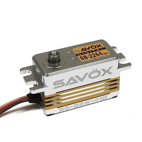 Savox Low profile FMJ servo 15kg @7.4V "High Speed" Brushless Metal Gear Servo - SAV-SB2264MG