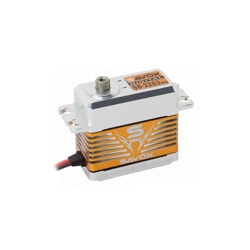 Savox FMJ Standard High Speed 10kg/.048 Brushless Steel Gear Tail Servo (High Voltage) - SAV-SB2283MG
