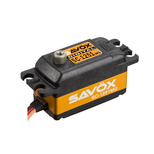 Savox SC-1251MG Low Profile Digital "High Speed" Metal Gear Servo - SAV-SC1251MG