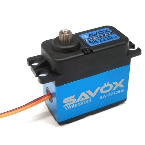 Savox SW2210SG Waterproof Premium Brushless Digital Servo 0.11sec / 500oz @ 7.4V - SAV-SW2210SG