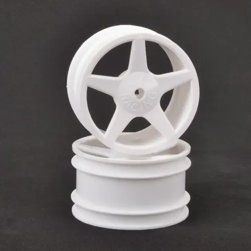 Core RC JC 5 Spoke 2.2 Rear White Wheel XLS,PC pr - SCH-CR681