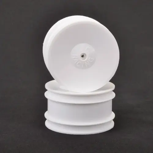 Core RC JC Dish 2.2 Rear White Wheel XLS,PC pr - SCH-CR683