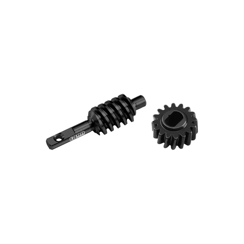 GPM Steel 2T/16T Ring & Worm Gear Set - Black