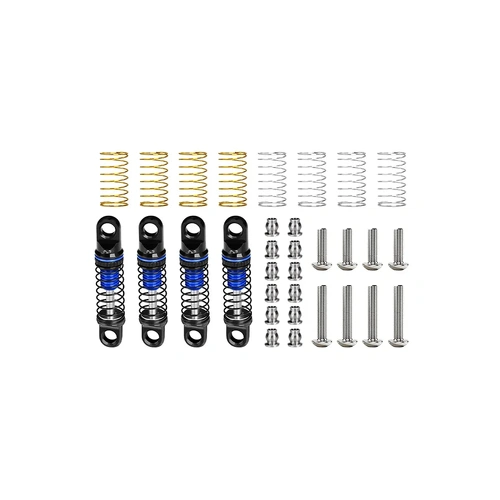 GPM Aluminium 22mm Adjustable Shocks 4Pcs - Blue