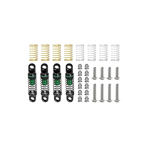 GPM Aluminium 22mm Adjustable Shocks 4Pcs - Green