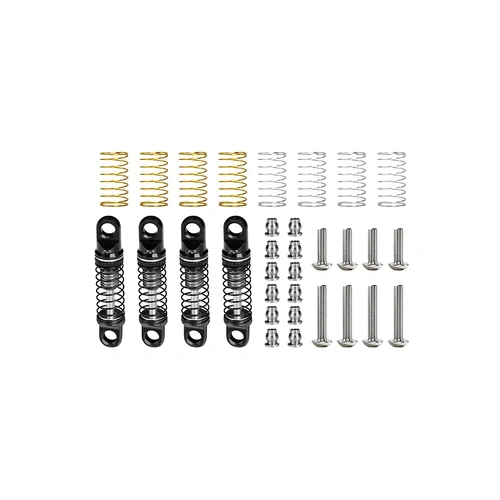 GPM Aluminium 22mm Adjustable Shocks 4Pcs - Grey Silver