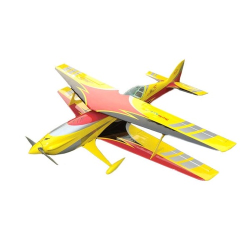 Sebart Miss Wind 50E RC Bi-Plane, ARF, Yellow