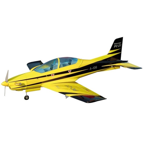 Sebart Pilatus PC21 RC Plane, 50E ARF, Yellow Black