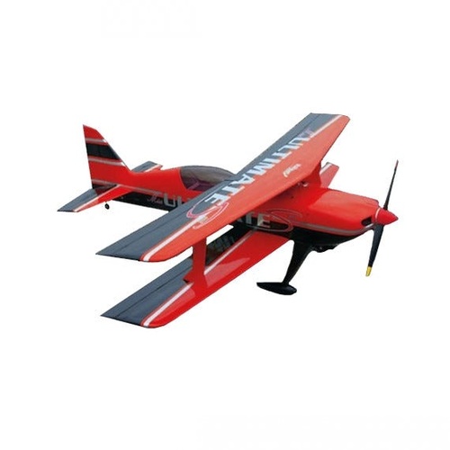 Sebart Miss Ultimate RC Bi-Plane, 50E ARF, Red Black