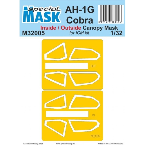 Special Hobby 1/32 AH-1G Cobra Inside/Outside MASK