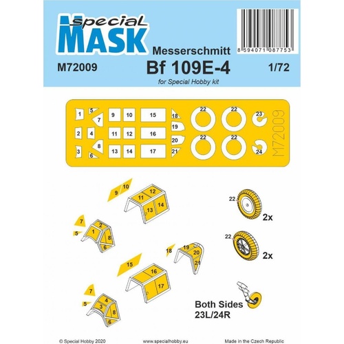 Special Hobby 1/72 Messerschmitt Bf 109E-4/7 Mask