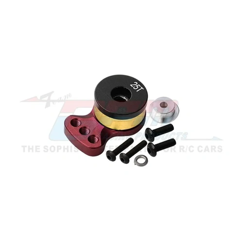 GPM Aluminium Hi-Torque 25T Servo Horn w/ Built-In Servo Saver - Red