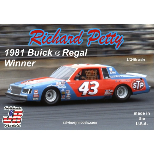 Salvinos J R RPB1981D 1/24 Richard Petty #43 Buick Regal 1981 Winner Plastic Model Kit