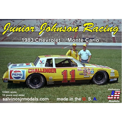 Salvinos J R 1/24 Junior Johnson Racing 1983 Chevrolet Monte Carlo Plastic Model Kit