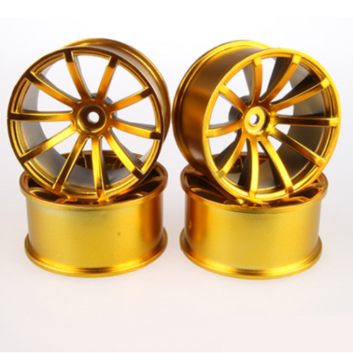 Speedline 037GO8 Wheel Rims "2.2" 10 Spoke Offset 7 Chrome-Gold 4PCS