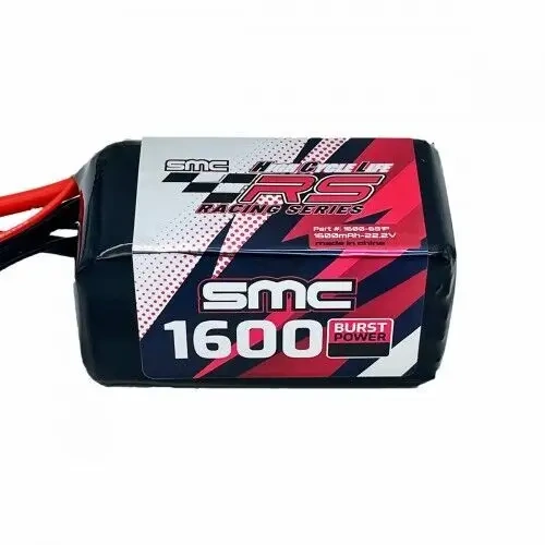 SMC HCL-RS 22.2V 1600mAh-FPV Racing Pack T style connector - SMC-16343-6S1P-T