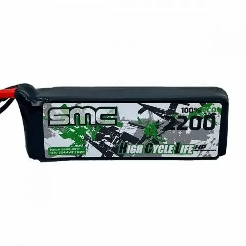 SMC HCL-HP 11.1V-2200mAh-80C Flight Pack TPLUG - SMC-2280-3S1P-T