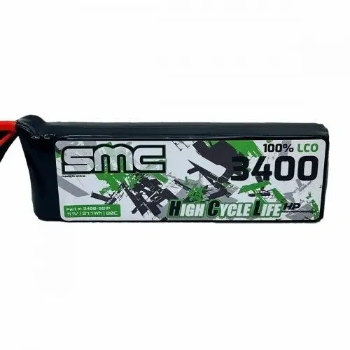 SMC HCL-HP 11.1V 3400mAh 80C Flight Pack TPLUG - SMC-3480-3S1P-T