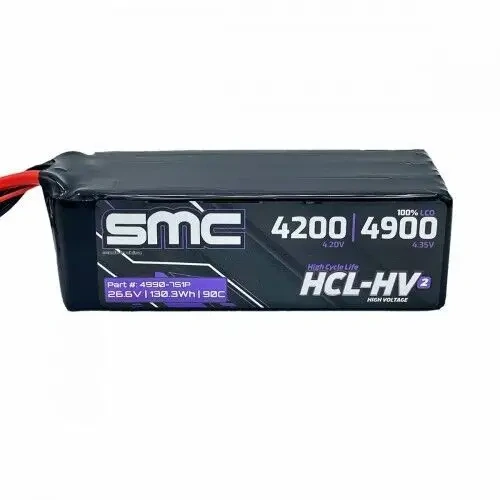 SMC HCL-HV2 Flight 26.6V 7S 4900mAh 90C XT90 - SMC-4990-7S1P-XT90