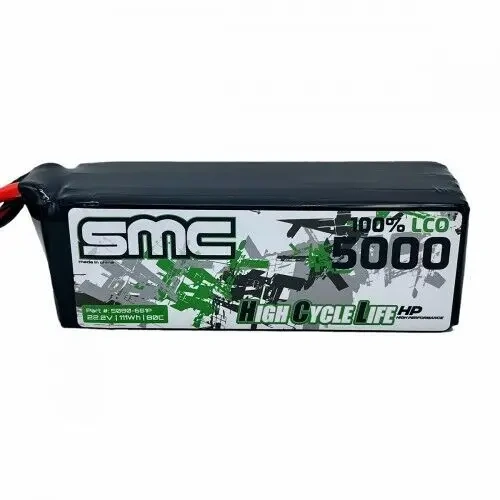 SMC HCL-HP 22.2V 5000mAh 80C Flight Pack XT90 - SMC-5080-6S1P-XT90