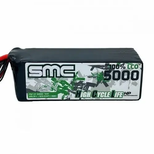 SMC HCL-HP 25.9V 5000mAh 80C Flight Pack XT90 - SMC-5080-7S1P-XT90