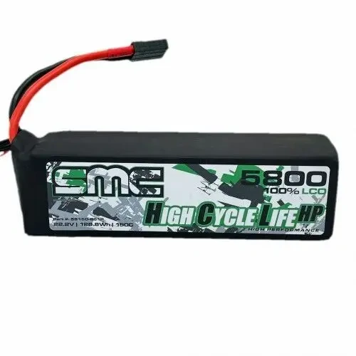 SMC HCL-HP 22.2V 5800mAh 150C G10 Protection Plates Traxxas first gen. Compatible with ID connector - SMC-58150-6S1P-TRX