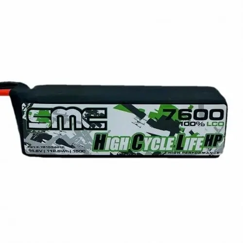 SMC HCL-HP 14.8V 7600mAh 150C G10 Protection Plates  SC5 compatible with EC5/IC5 - SMC-76150-4S1P-SC5