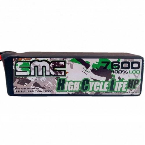 HCL-HP 22.2V 7600mAh 150C G10 Protection Plates Traxxas first gen. Compatible with ID connector - SMC-76150-6S1P-TRX