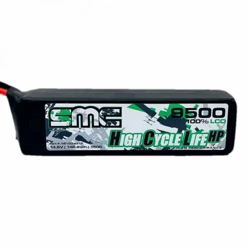 SMC HCL-HP 14.8V 9500mAh 150C G10 Protection Plates XT90 - SMC-95150-4S1P-XT90