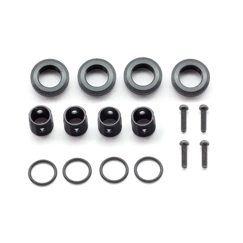 Aluminum body height adjuster (Black / 4 pieces included)
