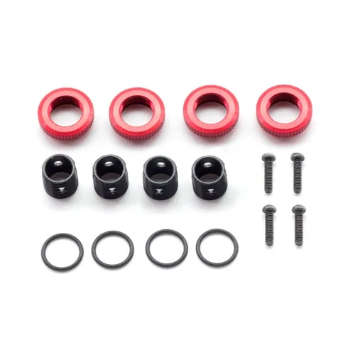 Aluminum body height adjuster (Red / 4 pieces included)