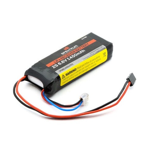 Spektrum 1450mah 2S 6.6v LiFe Receiver Battery - SPMB1450LFRX