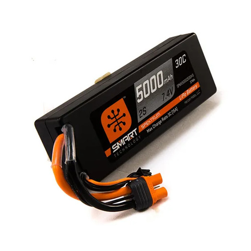 Spektrum 5000mah 2S 7.4v 30C Smart Hard Case LiPo Battery with IC3 Connector - SPMX50002S30H3