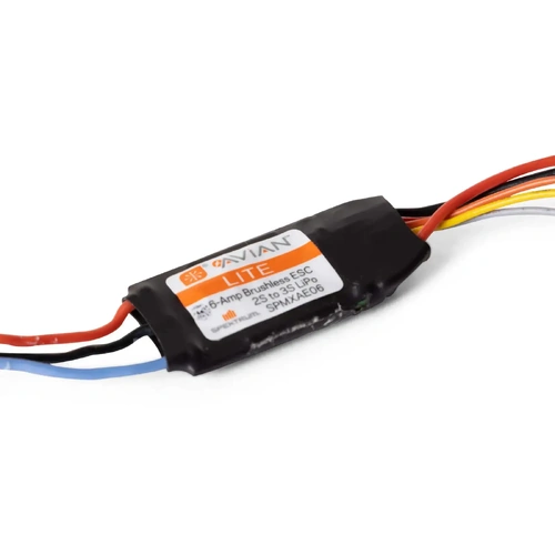Spektrum Avian 6A Smart Lite Brushless 2-3S ESC with PH UMX Connector - SPMXAE06