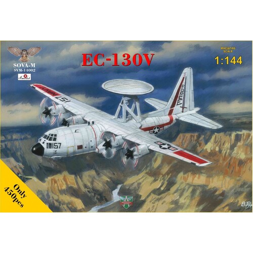 Sova-M 14002 1/144 EC-130V Hercules (AWACS version) Plastic Model Kit